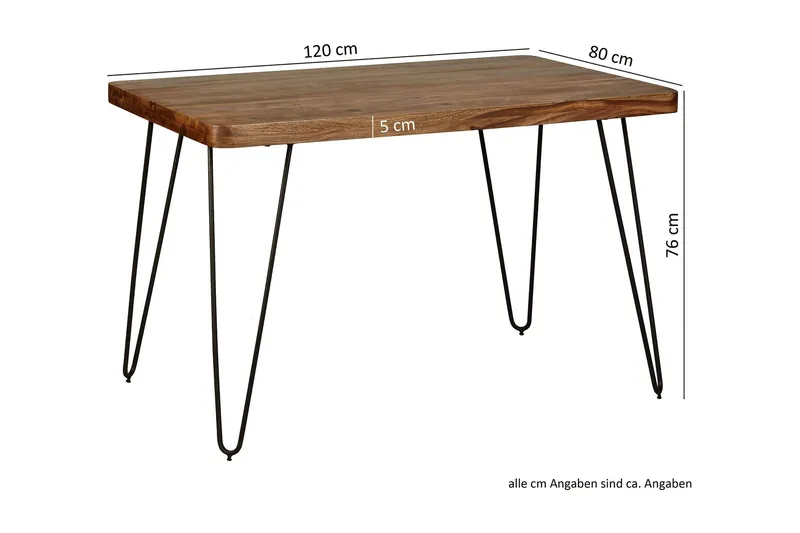 Samhita Matbord 120 cm - Trä/natur - Möbler - Bord & matgrupper - Matbord & köksbord