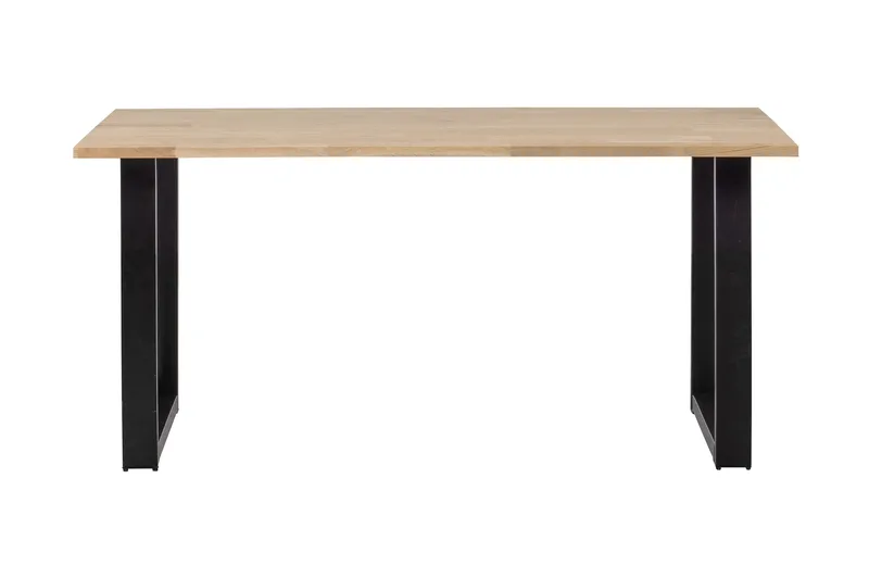 Tablo Matbord U-Formade Ben 160 cm Obehandlat - Ek/Svart - Möbler - Bord & matgrupper - Matbord & köksbord