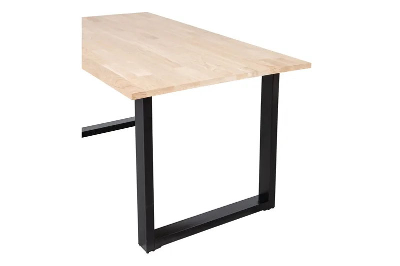 Tablo Matbord U-Formade Ben 180 cm Obehandlat - Ek/Svart - Möbler - Bord & matgrupper - Matbord & köksbord