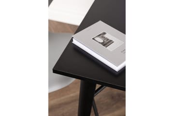 Tempe Litet Kvadratiskt Matbord 80 cm med Metallutseende - Svart - Möbler - Bord & matgrupper - Matbord & köksbord