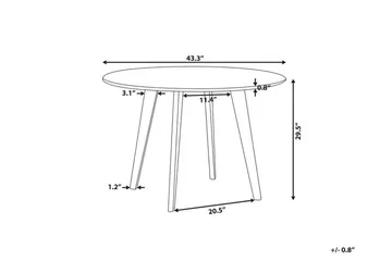 Trayson Matbord 110 cm - Grå - Möbler - Bord & matgrupper - Matbord & köksbord