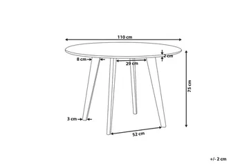 Trayson Matbord 110 cm - Grå - Möbler - Bord & matgrupper - Matbord & köksbord