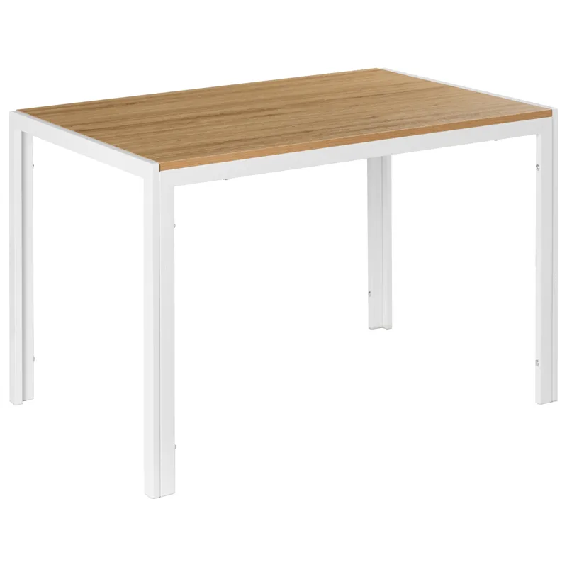 Matbord Mann 120 cm - Ljusbrun, Vit - Möbler - Bord & matgrupper - Matbord & köksbord