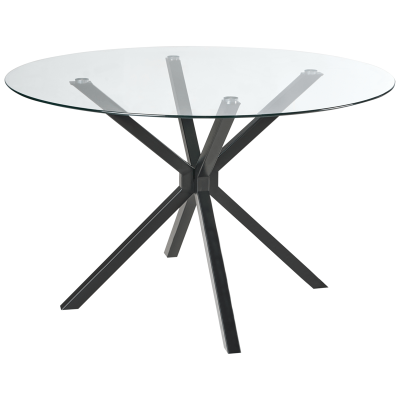 Matbord Meston 120 cm, Svart
