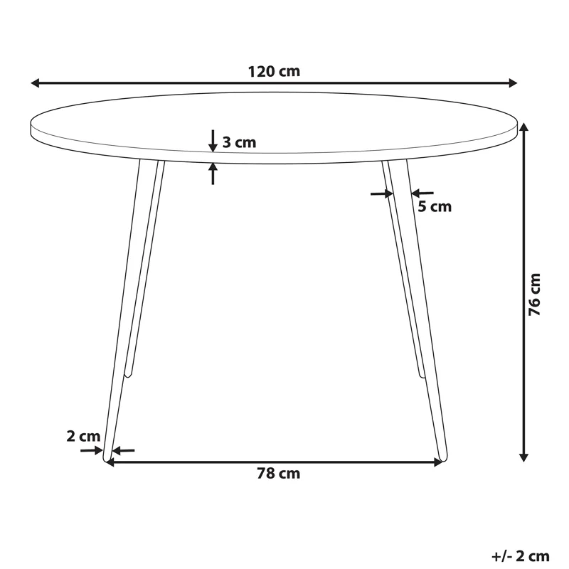 Matbord Odeon 120 cm - Vit - Möbler - Bord & matgrupper - Matbord & köksbord
