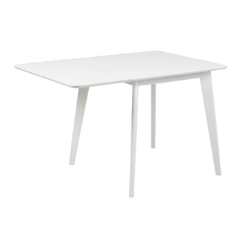 Matbord Roxby 80/120x80x76 cm - Vit - Möbler - Bord & matgrupper - Matbord & köksbord