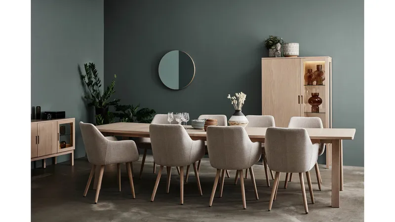 Matbord Sälvik 220x100 cm - Vitpigmenterad - Möbler - Bord & matgrupper - Matbord & köksbord