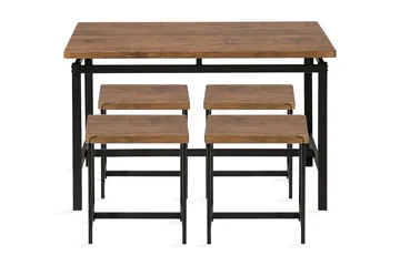 Arlington Matgrupp 75 cm - Svart - Möbler - Bord & matgrupper - Matgrupper