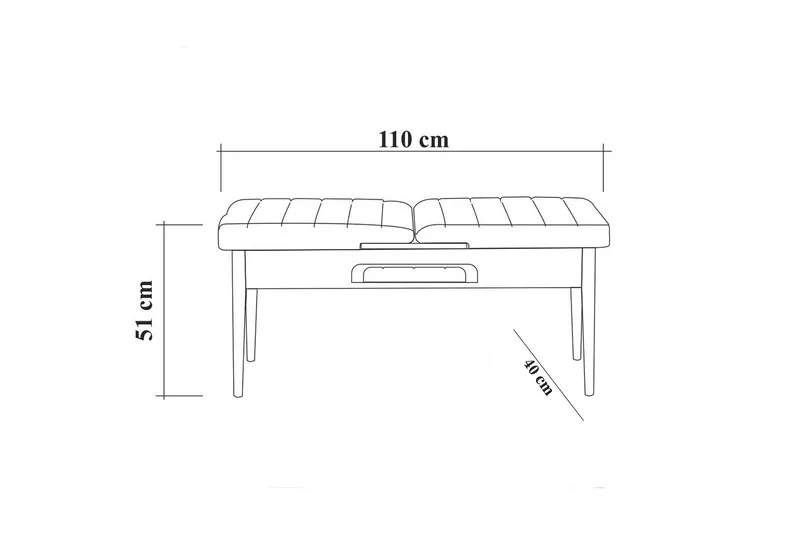 Idehult Matgrupp 4 delar 75 cm - Valnöt/Antracit - Möbler - Bord & matgrupper - Matgrupper
