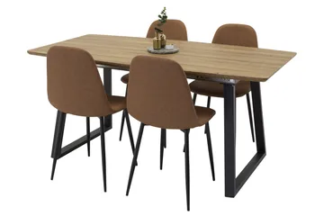Inca Matgrupp 160 cm Rektangulär med 4 Polar stolar - Möbler - Bord & matgrupper - Matgrupper