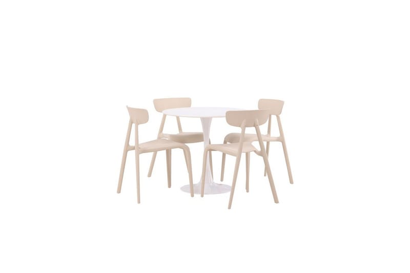 Rund Matgrupp Hamden, Ursholmen - Beige - Möbler - Bord & matgrupper - Matgrupper