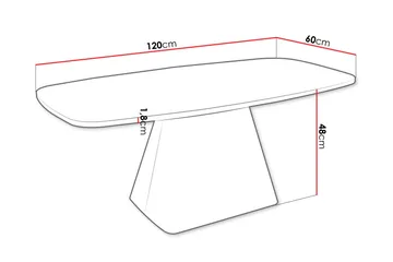 Meylor Soffbord 120 cm - Grå/Svart - Möbler - Bord & matgrupper - Soffbord
