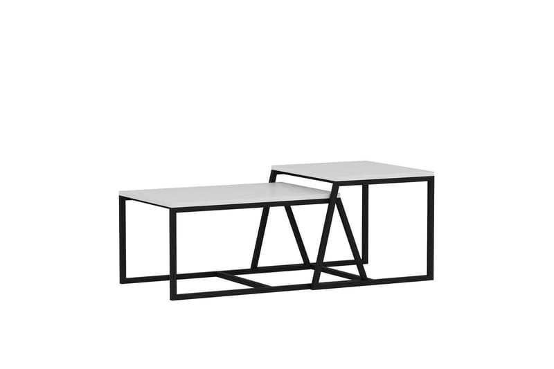Minimal Soffbord 75x50 cm Vit, Hanah Home