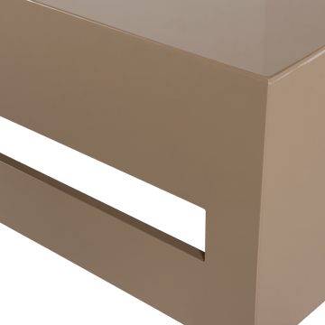 Modern Kvadratiskt Soffbord 88 cm i Metall med Utskärningar - Mullvad - Möbler - Bord & matgrupper - Soffbord