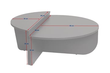 Mukund Soffbord 90 cm Rund - Mink - Möbler - Bord & matgrupper - Soffbord