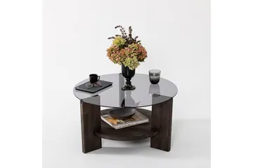 Mumondo Soffbord 75 cm Svart/Mörkbrun - Hanah Home - Möbler - Bord & matgrupper - Soffbord