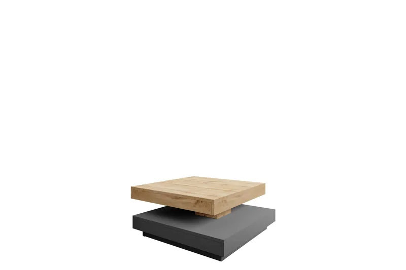 Nenani Soffbord 70 cm, Mörkgrå/Beige