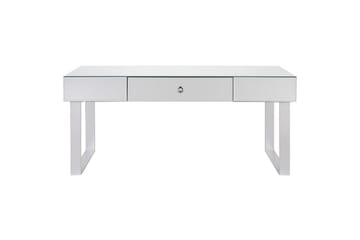 Nesle Rektangulärt Soffbord med Lådor 110 cm i Glas - Spegelsilver - Möbler - Bord & matgrupper - Soffbord