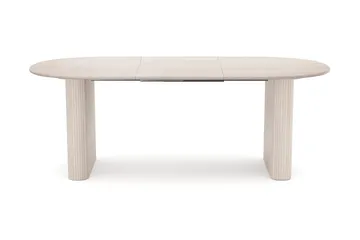 Noira Matgrupp förlängningsbart 160-220 cm Vitlaserad med 6 Jolie Matstolar - Möbler - Bord & matgrupper - Matgrupper