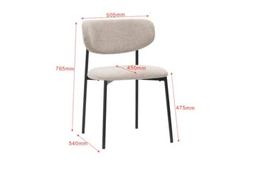 Noira Rektangulär Matgrupp 220 cm – Matbord med 6 Lucy Matstolar i Trä med Valnötsutseende - Brun & Greige - Möbler - Bord & matgrupper - Matgrupper