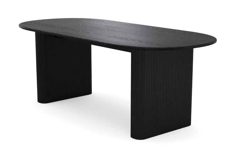 Noira Stort Matbord 220x100 cm med Trä- och Svartlaserad Ek-utseende - Svartlaserad ek - Möbler - Bord & matgrupper - Matbord & köksbord