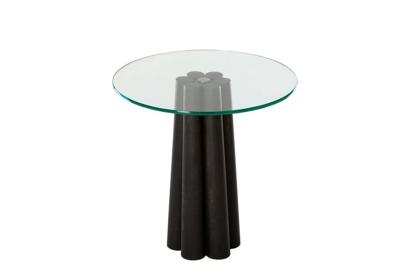 Novera Soffbord 50 cm, Transparent/Svart