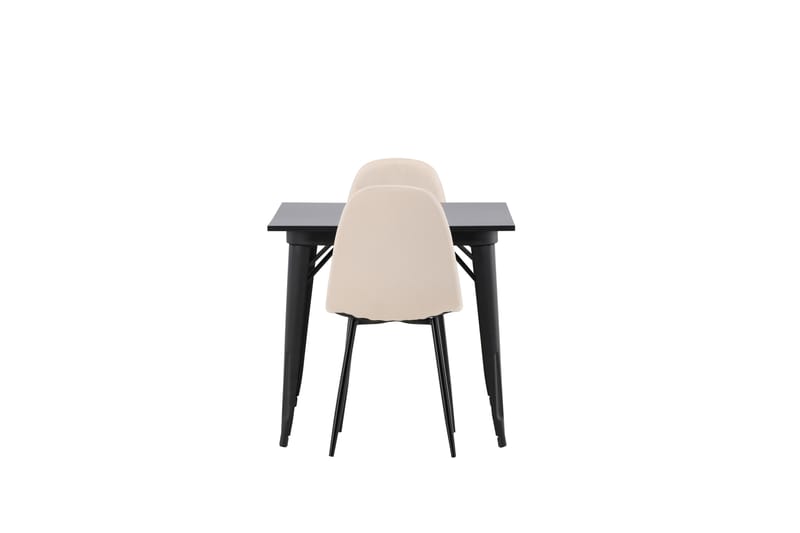 Ochovi Matgrupp  80 cm Rektangulär med 2 Bennie stolar - Beige - Möbler - Bord & matgrupper - Matgrupper