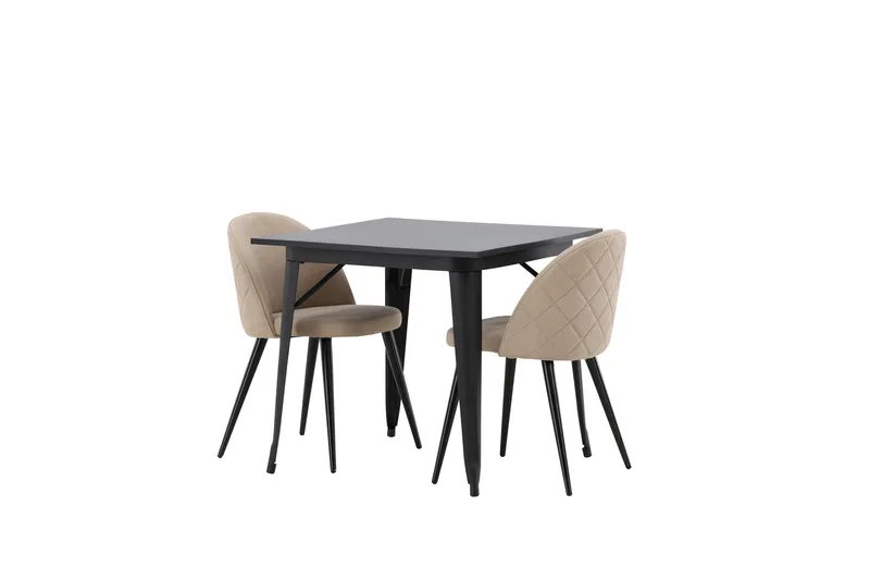 Ochovi Matgrupp  80 cm Rektangulär med 2 Sedavi stolar - Beige - Möbler - Bord & matgrupper - Matgrupper