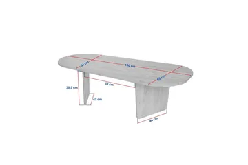 Omari Soffbord 130 cm - Beige - Möbler - Bord & matgrupper - Soffbord