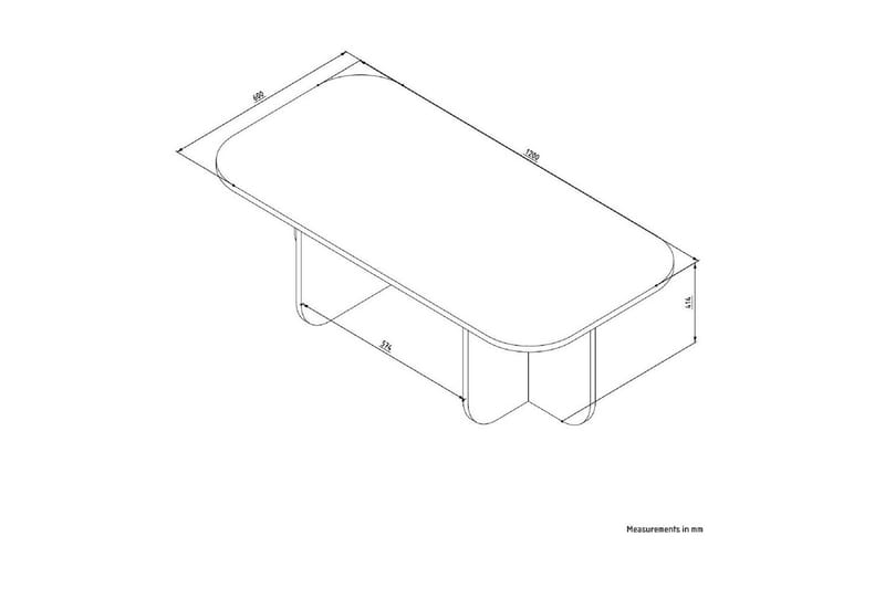 Orin Soffbord 120 cm - Beige - Möbler - Bord & matgrupper - Soffbord