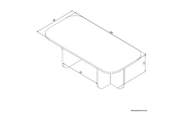 Orin Soffbord 120 cm - Mörkfärgat trä - Möbler - Bord & matgrupper - Soffbord