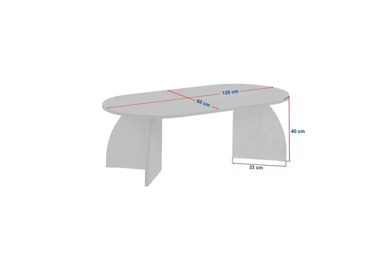Osyra Soffbord 120 cm - Svart - Möbler - Bord & matgrupper - Soffbord