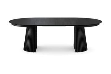 Peyra Matgrupp 140-240 cm förlängningsbart med 6 Nibe Plus Mastolar - Svartlaserad ek - Möbler - Bord & matgrupper - Matgrupper