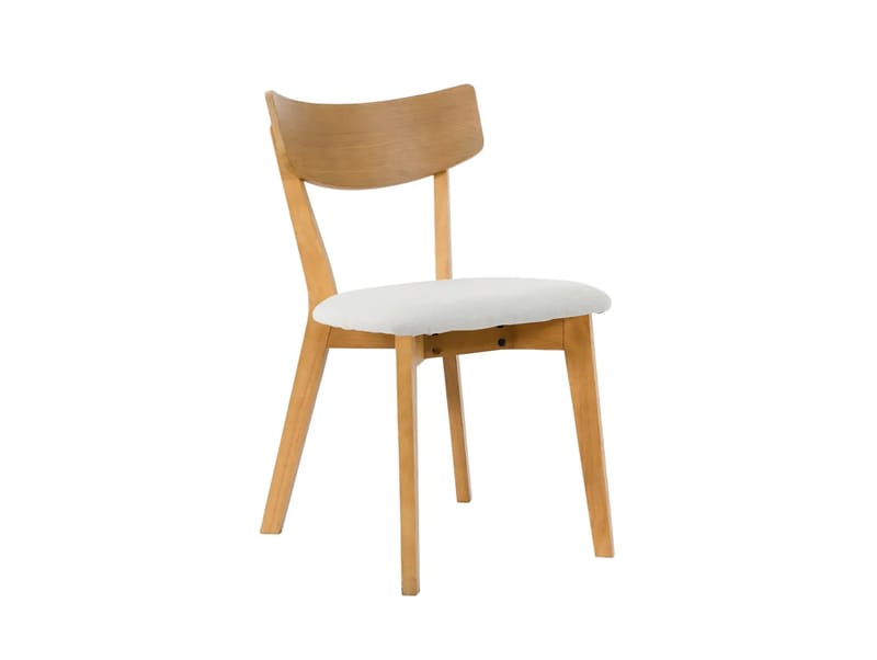 Peyra Rund Utdragbar Matgrupp 120-220 cm – Matbord med 4 Amelia Matstolar i Trä med Ekutseende - Natur - Möbler - Bord & matgrupper - Matgrupper