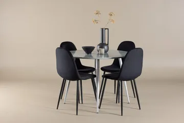 Plaza Matbord 100 cm med 4 Polar Köksstol - Möbler - Bord & matgrupper - Matgrupper