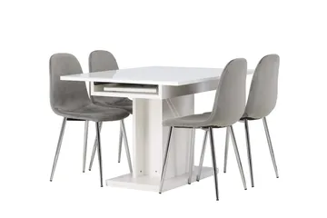 Pluto Matbord 120x90 cm med 4 Eva Matstol - Möbler - Bord & matgrupper - Matgrupper