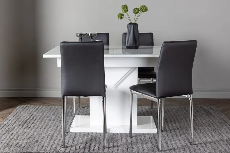 Pluto Matbord 120x90 cm med 4 Lily Matstol