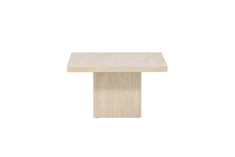 Qvart Kvadratiskt Soffbord i Sten - Beige - Möbler - Bord & matgrupper - Soffbord