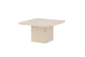 Qvart Kvadratiskt Soffbord i Sten - Beige - Möbler - Bord & matgrupper - Soffbord