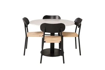 Razzia Matbord 106 cm med 4 Polly Matstol - Möbler - Bord & matgrupper - Matgrupper