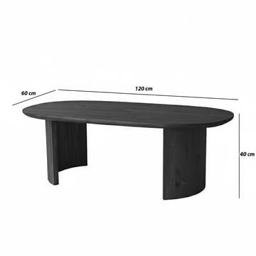 Renvik Soffbord 120x40x60 cm - Antracit - Möbler - Bord & matgrupper - Soffbord