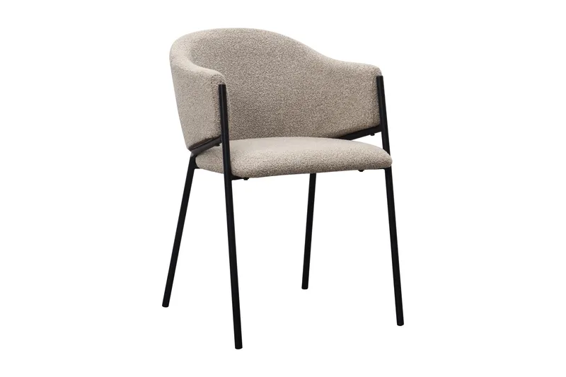 Richeto Matbord 180 cm med 6 Filip Matstolar - Rökt ek / Taupe Bouclé - Möbler - Bord & matgrupper - Matgrupper