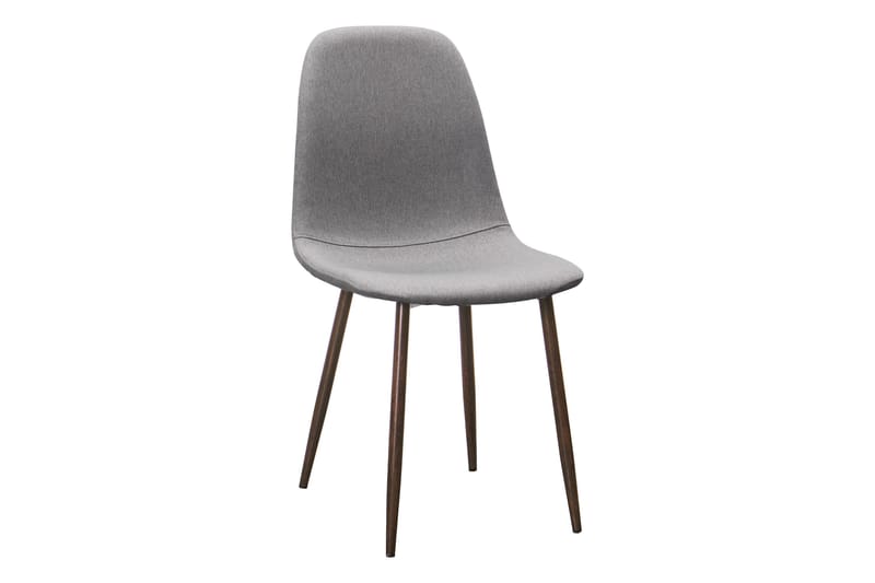 Richeto Matbord Rökt Ek 180 cm valnöt +  6 st Nibe stol grå med valnöt ben - Brun/Grå - Möbler - Bord & matgrupper - Matgrupper