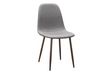 Richeto Matbord Rökt Ek 210 cm valnöt +  8 st Nibe stol grå med valnöt ben - Brun/Grå - Möbler - Bord & matgrupper - Matgrupper