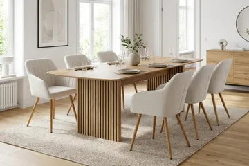 Richeto Matgrupp Ek 210 cm med 6 Filippa Matstolar - Ek - Möbler - Bord & matgrupper - Matgrupper