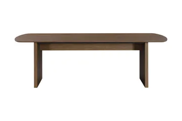 Richeto Ribbat Matbord 180x100 cm med Trä- och Rökt Ek-utseende - Mörkbrun - Möbler - Bord & matgrupper - Matbord & köksbord