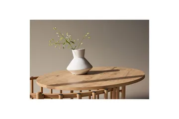 Rubbo Runt Soffbord 80 cm med Hyllor i Trä med Ljust Trä - Beige - Möbler - Bord & matgrupper - Soffbord