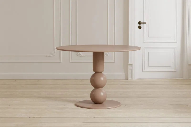Runt matbord Boule 110 cm - Beige - Möbler - Bord & matgrupper - Matbord & köksbord