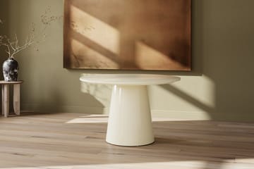 Runt matbord Lanzo 120 cm Glossy - Beige - Möbler - Bord & matgrupper - Matbord & köksbord