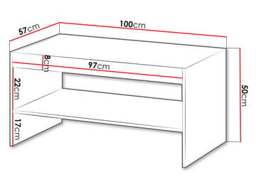 Rynlin Soffbord 100 cm - Möbler - Bord & matgrupper - Soffbord